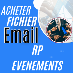 Acheter Fichier Email RP et Organisateur Événements Gala par Domaine d’Activité